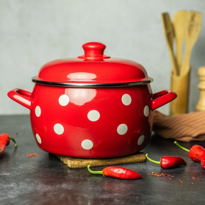 Metalac duboka posuda BIG DOTS 20cm/4,2lit