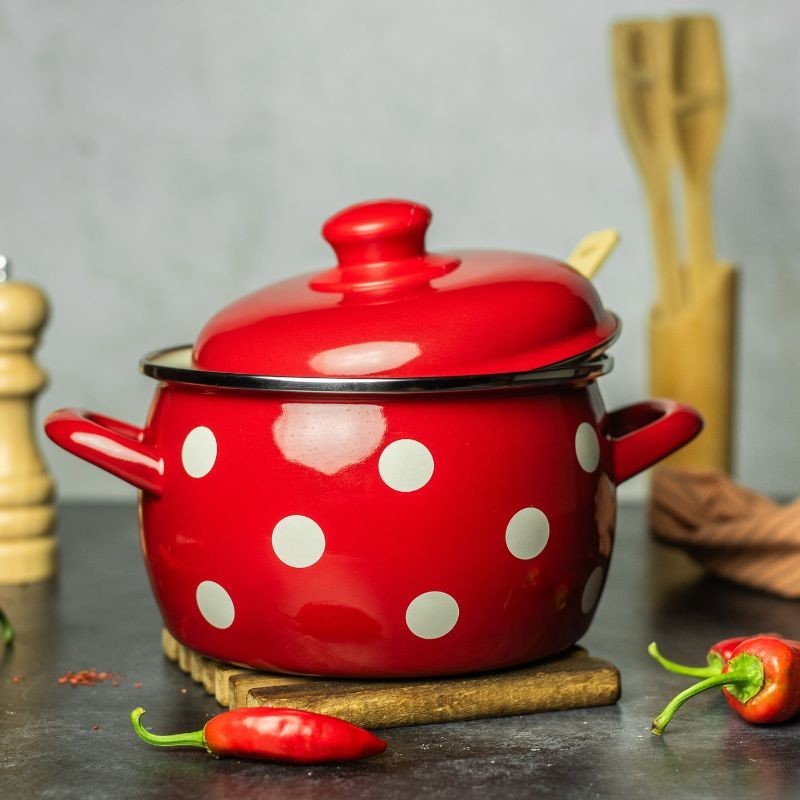 Metalac duboka posuda BIG DOTS 20cm/4,2lit