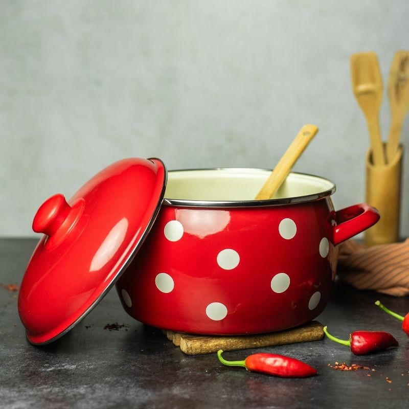 Metalac duboka posuda BIG DOTS 20cm/4,2lit