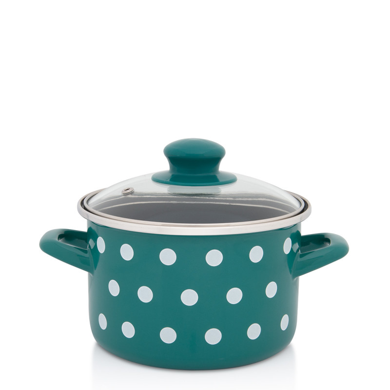 Metalac duboka posuda GREEN DOTS 16cm/2lit