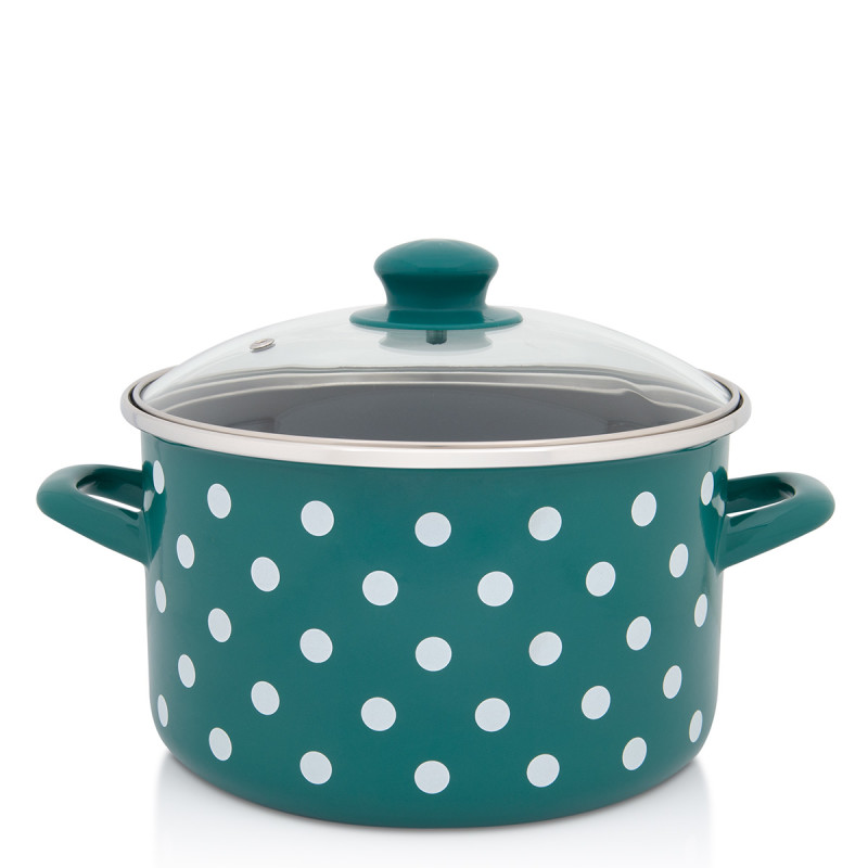 Metalac duboka posuda GREEN DOTS 22cm/5lit