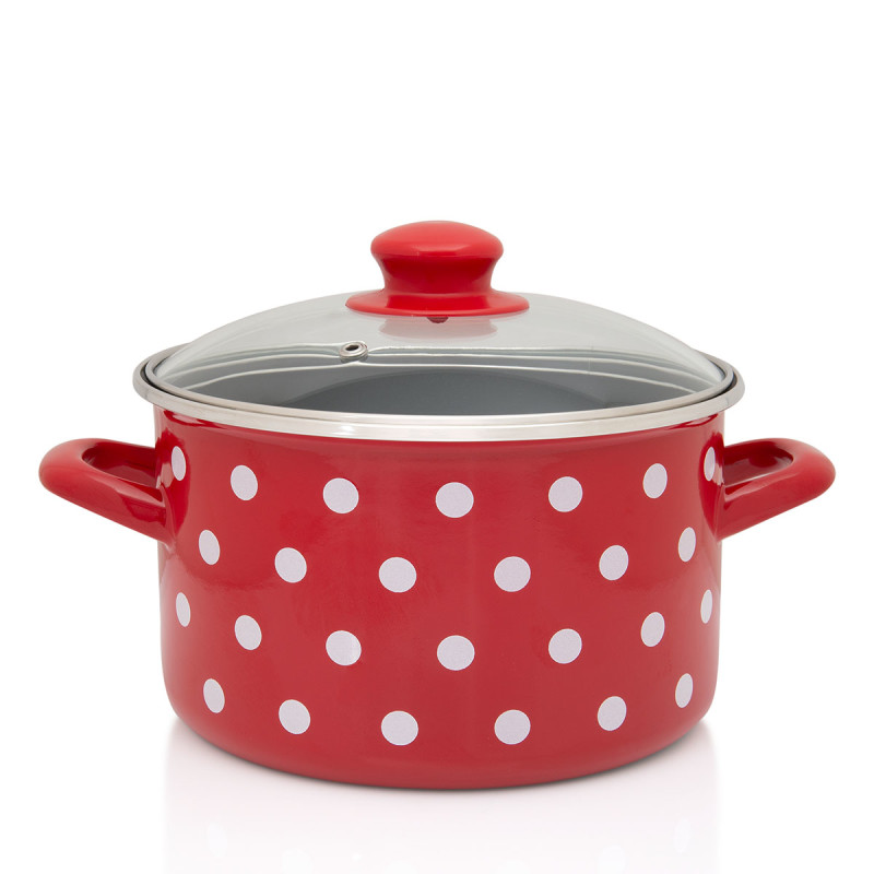 Metalac duboka posuda RED DOTS 24cm/6,75lit