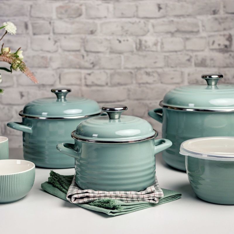 Metalac duboka posuda WAVE PASTEL GREEN 16cm/2lit