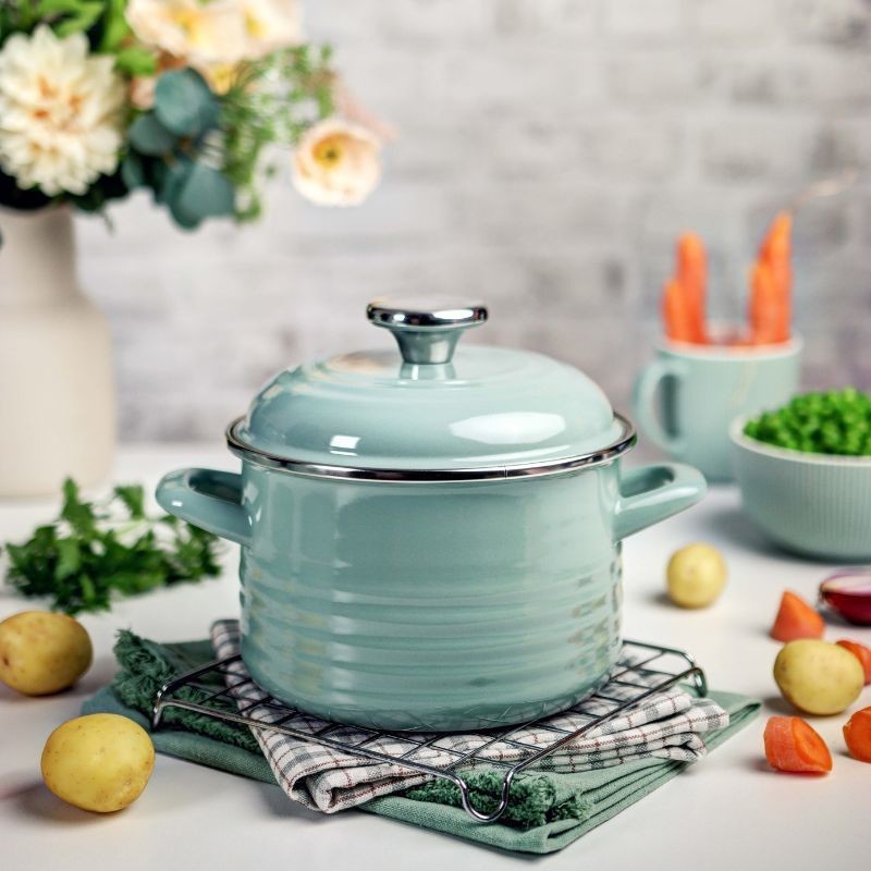 Metalac duboka posuda WAVE PASTEL GREEN 20cm/4lit