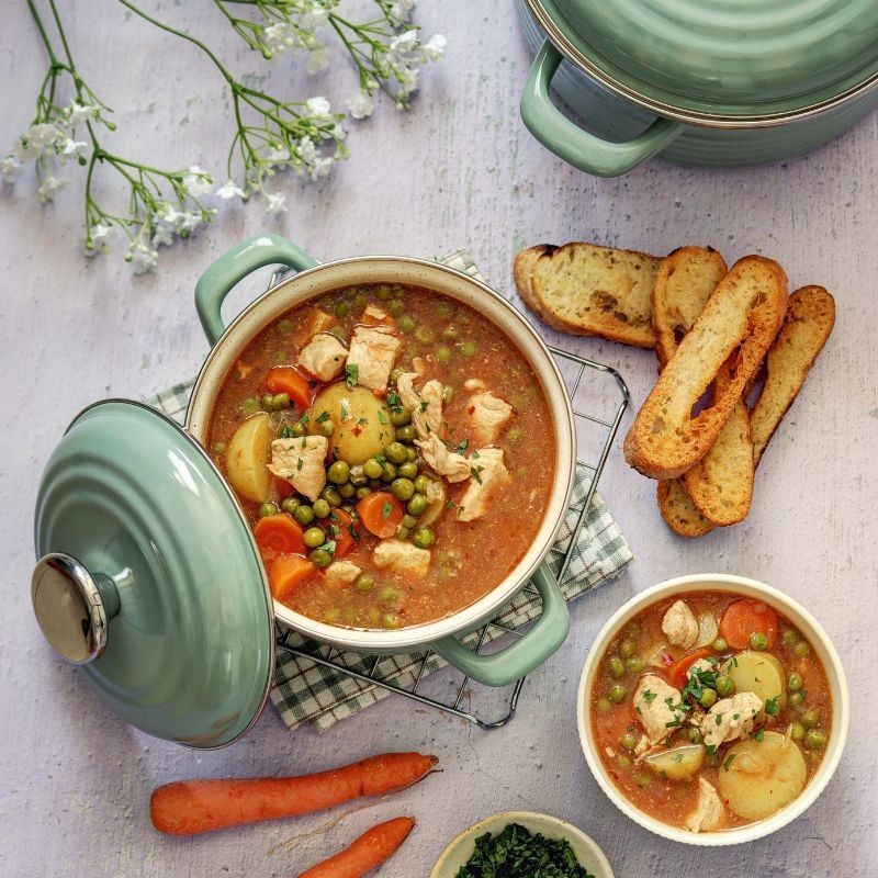 Metalac duboka posuda WAVE PASTEL GREEN 20cm/4lit