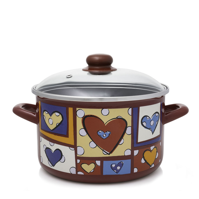 Metalac duboka posuda HAPPY HEARTS 22cm/5lit