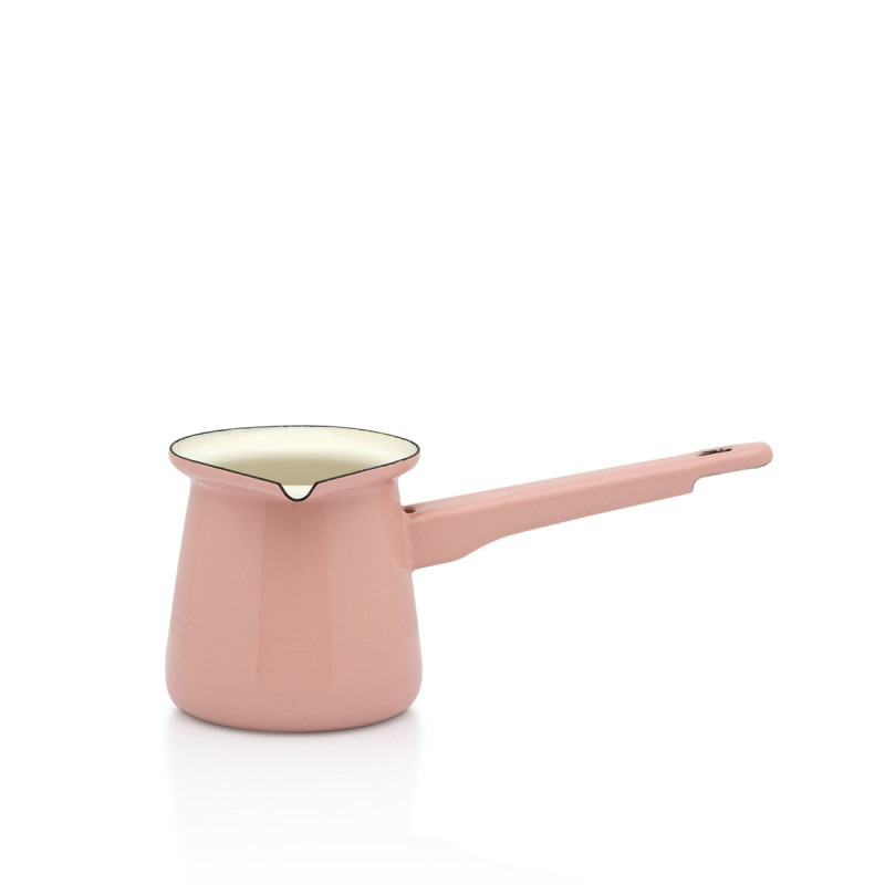 Metalac džezva sa kljunom POWDER PINK za 2 kave