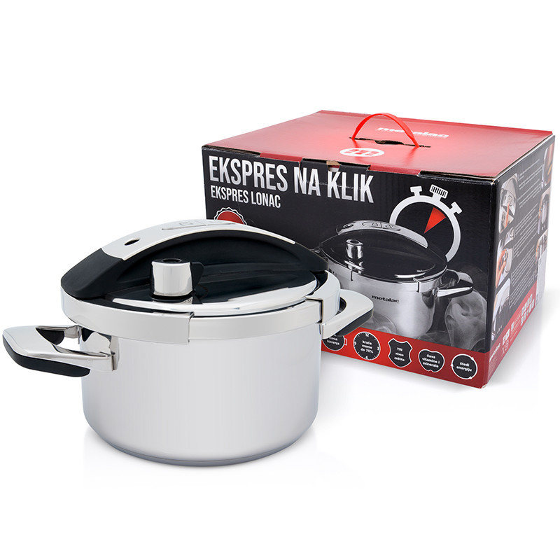 Metalac ekspres lonac NA KLIK 22cm/4,5l