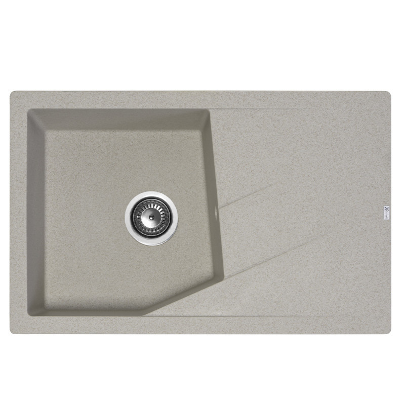 Metalac granitni usadni sudoper xLinea Plus bež 780x500 Ø90