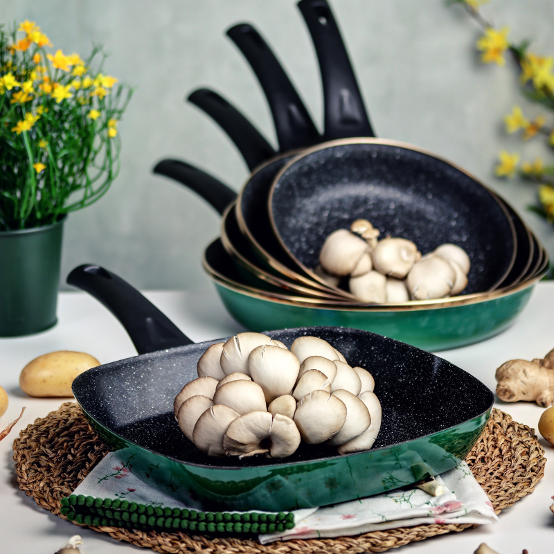 Metalac grill tava GRANIT INDUCTION GREEN GOLD 26cm