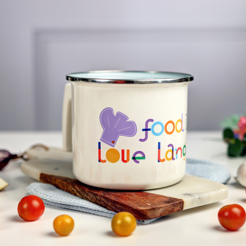 Metalac lon?i? za mlijeko FOOD IS OUR LOVE LANGUAGE 14cm/1,9lit