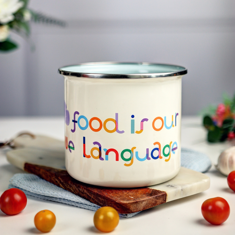 Metalac lon?i? za mlijeko FOOD IS OUR LOVE LANGUAGE 14cm/1,9lit