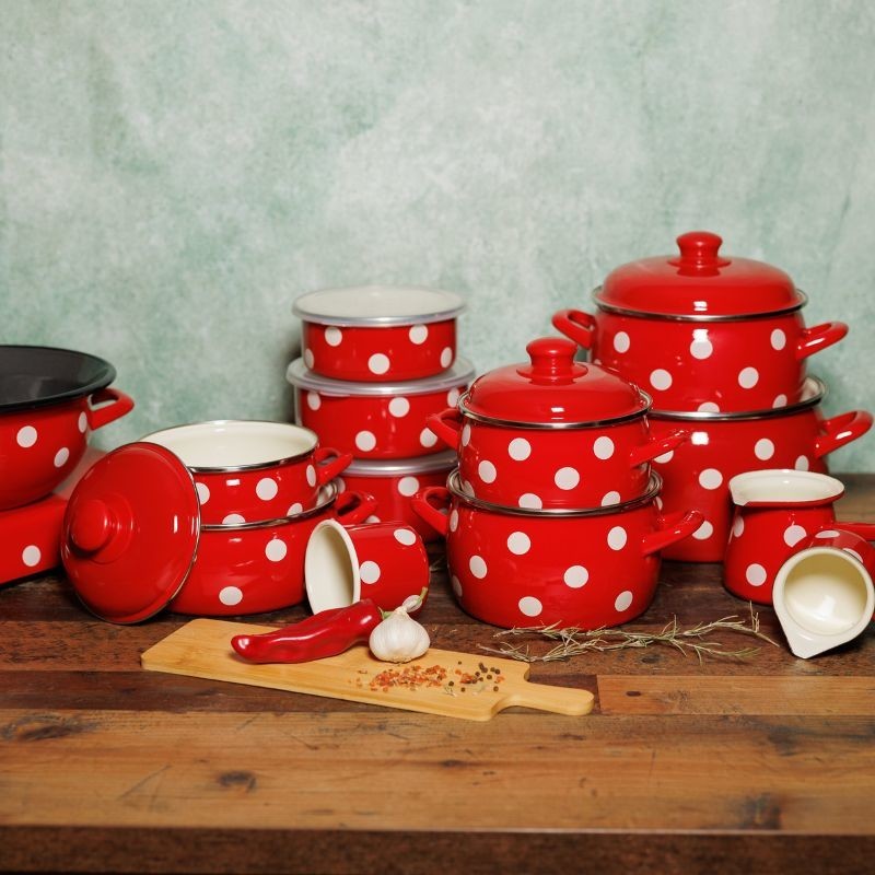 Metalac plitka posuda BIG DOTS 16cm/1,5lit