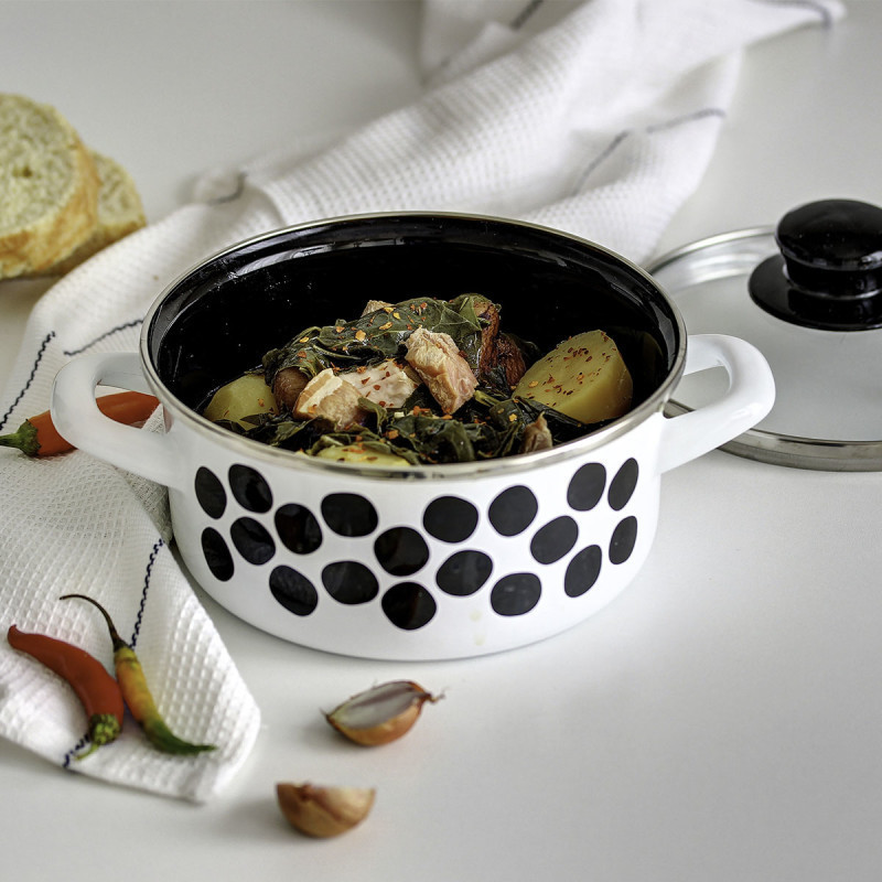 Metalac plitka posuda DOTS&LINES 16cm/1,5lit