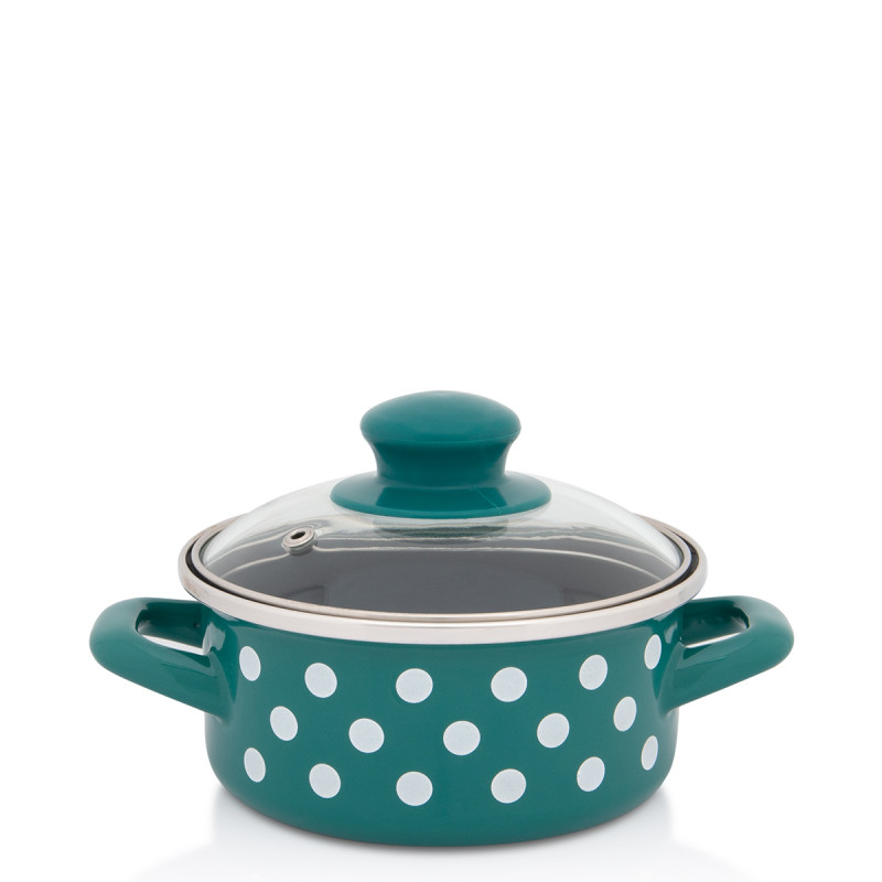 Metalac plitka posuda GREEN DOTS 14cm/1lit
