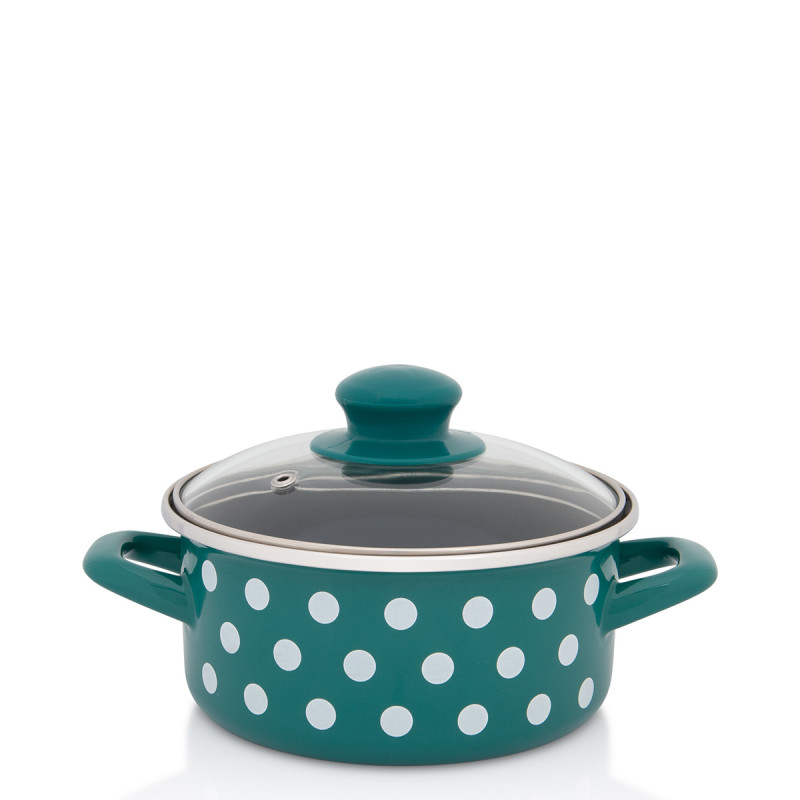 Metalac plitka posuda GREEN DOTS 16cm/1,5lit