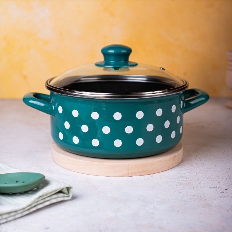 Metalac plitka posuda GREEN DOTS 20cm/2,75lit