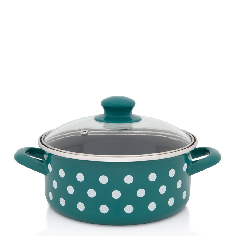 Metalac plitka posuda GREEN DOTS 20cm/2,75lit