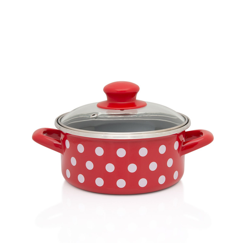 Metalac plitka posuda RED DOTS 16cm/1,5lit