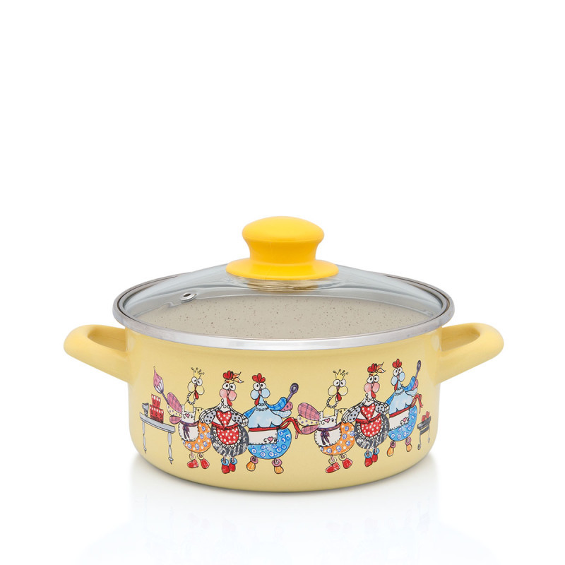 Metalac plitka posuda VESELE KOKE 18cm/2,2lit