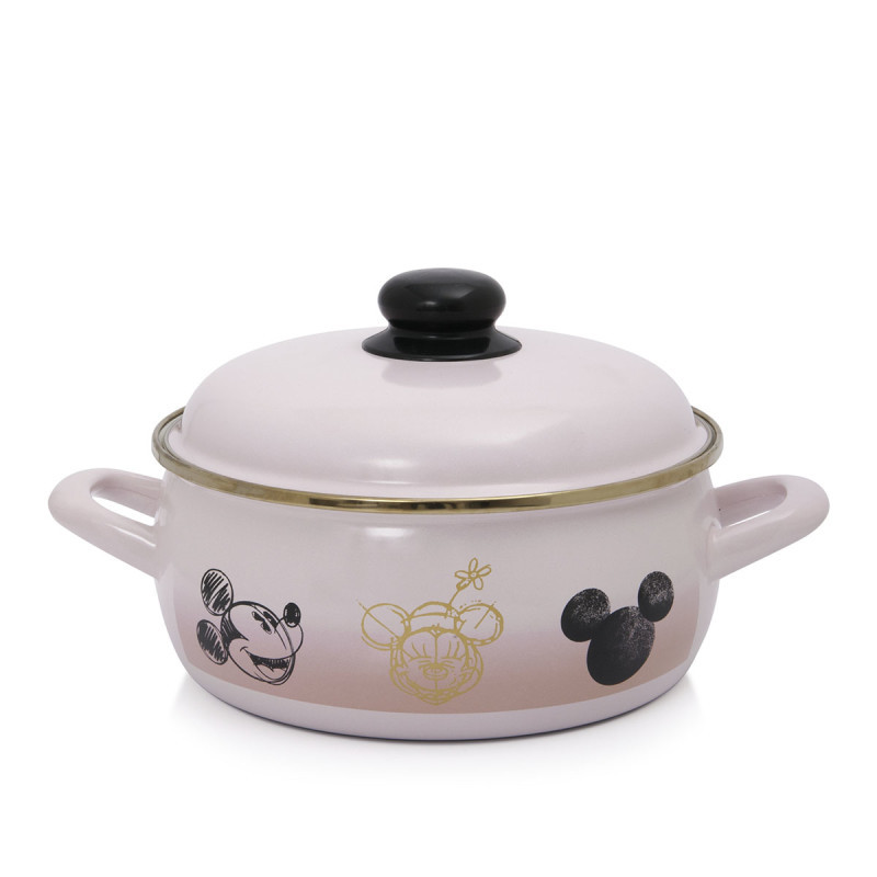Metalac plitka posuda DISNEY GOLD PINK 20cm/3,1lit