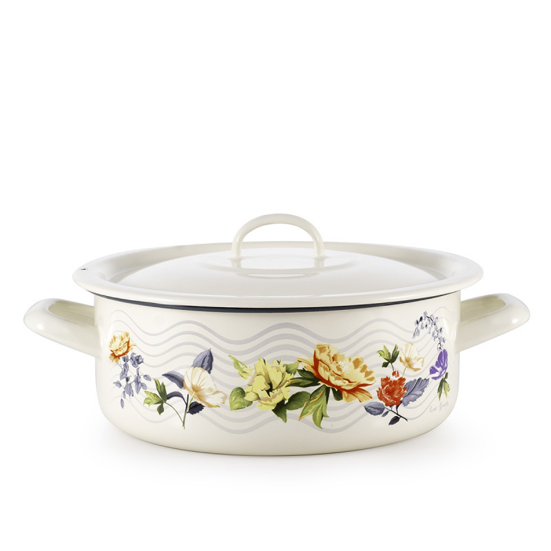 Metalac plitka posuda LOVE FLOWERS 24cm/4.5l